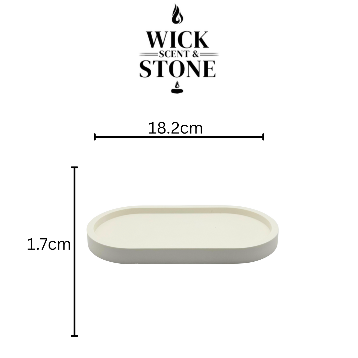 PREMIUM JESMONITE STONE RECTANGLE OVAL TRAY