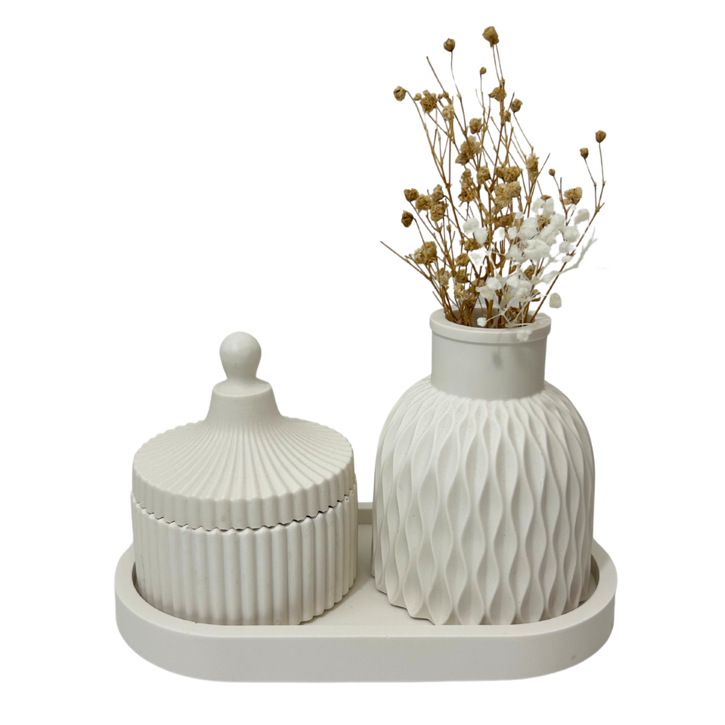 PREMIUM JESMONITE STONE GEOMETRIC VASE