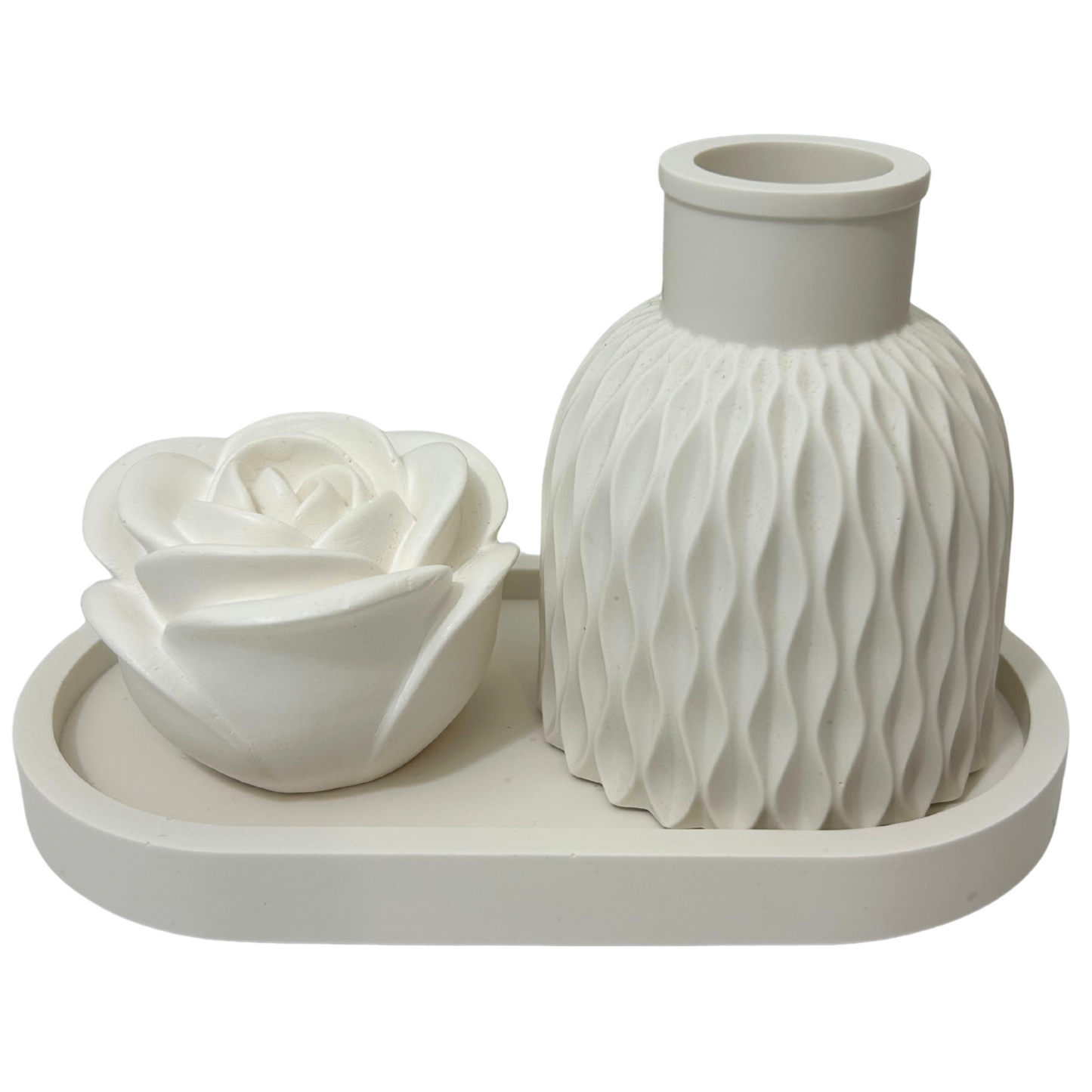 PREMIUM JESMONITE STONE GEOMETRIC VASE