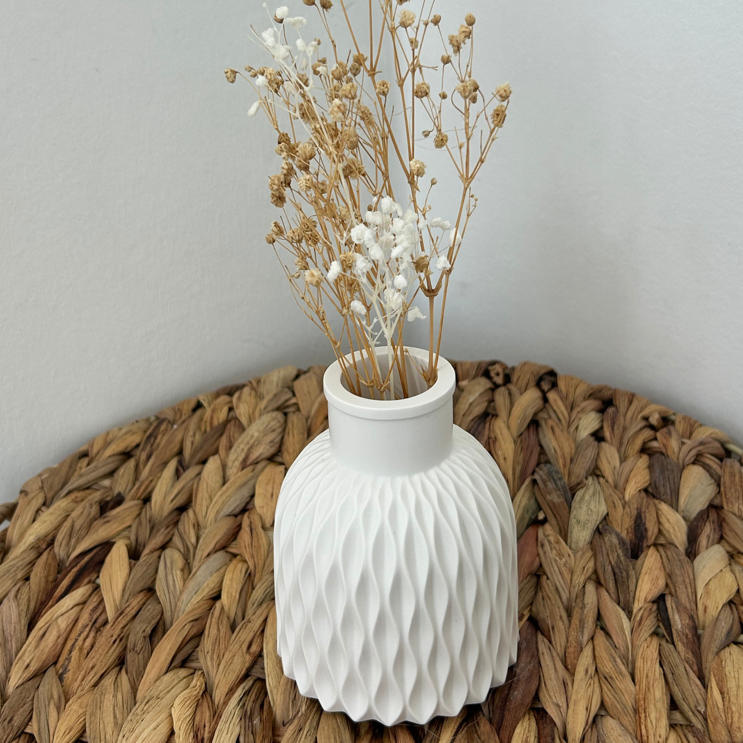 PREMIUM JESMONITE STONE GEOMETRIC VASE