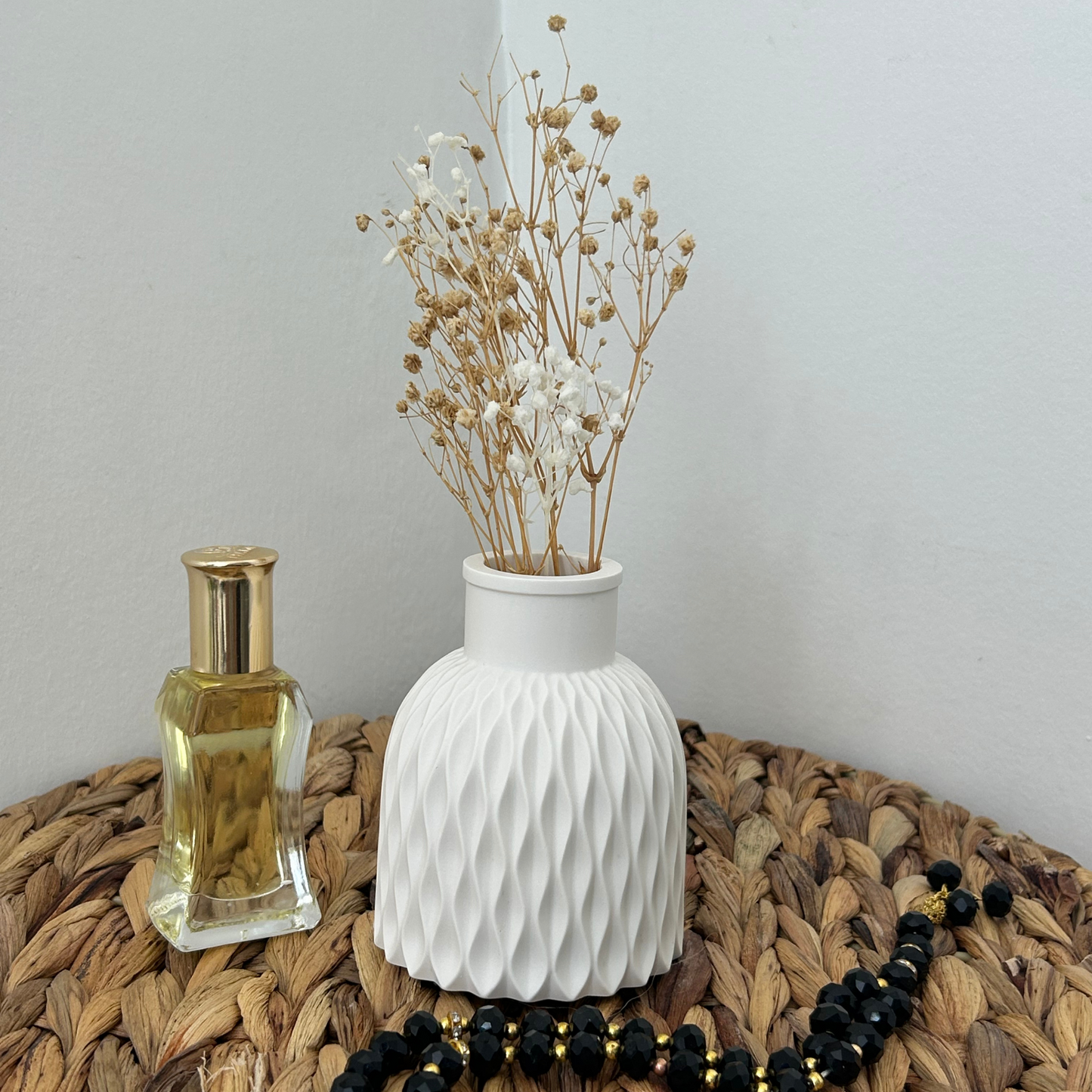 PREMIUM JESMONITE STONE GEOMETRIC VASE