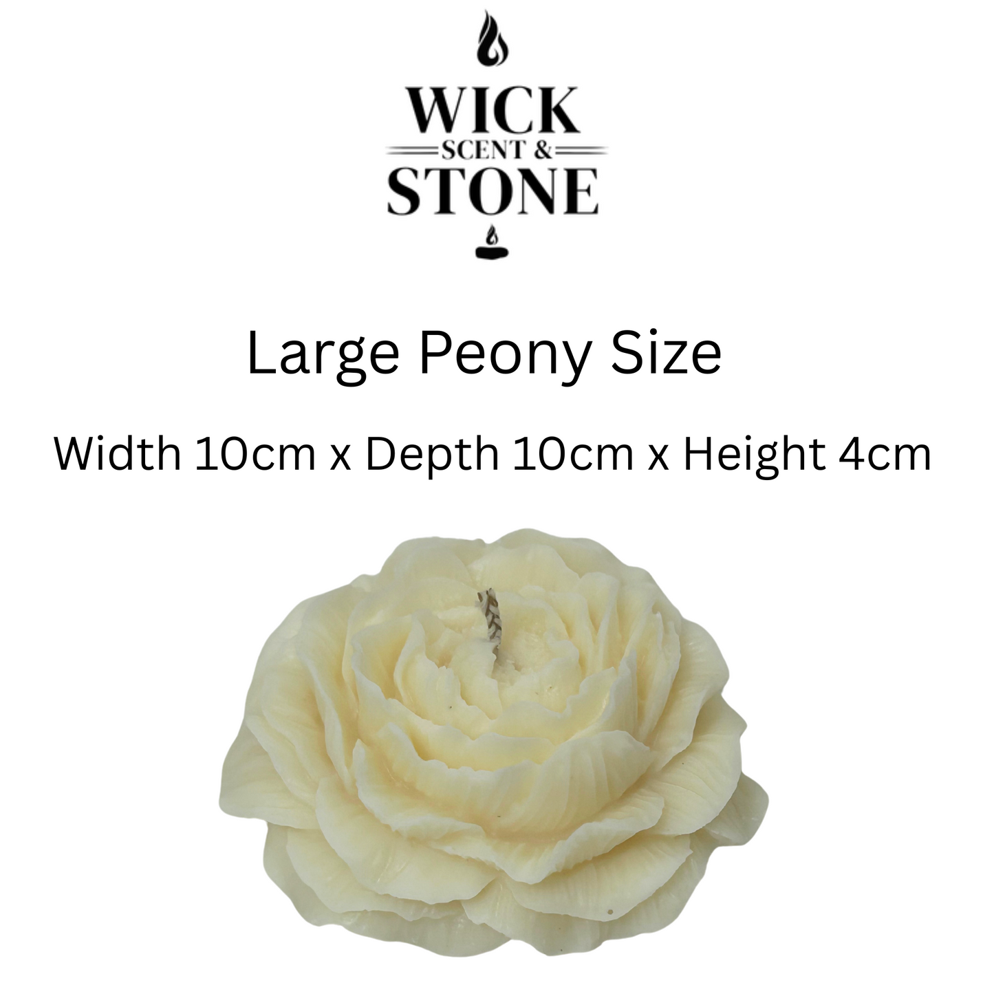 ECO-FRIENDLY PEONY SOY WAX PILLAR CANDLES