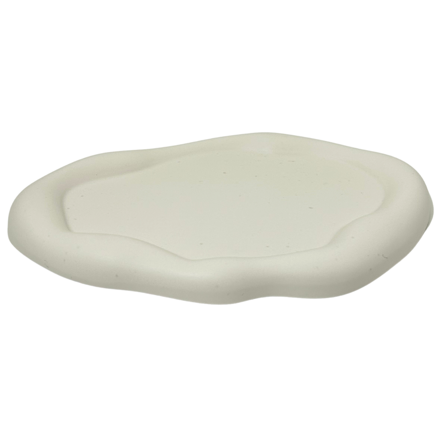 Jesmonite stone- tray on a white background
