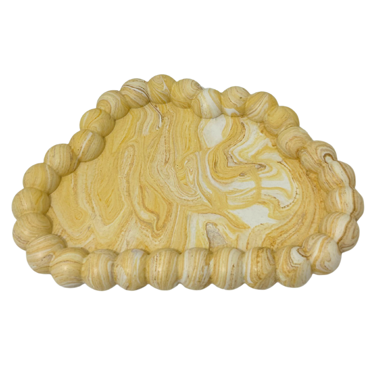 Premium Jesmonite Stone Marble Cloud Bubble Tray