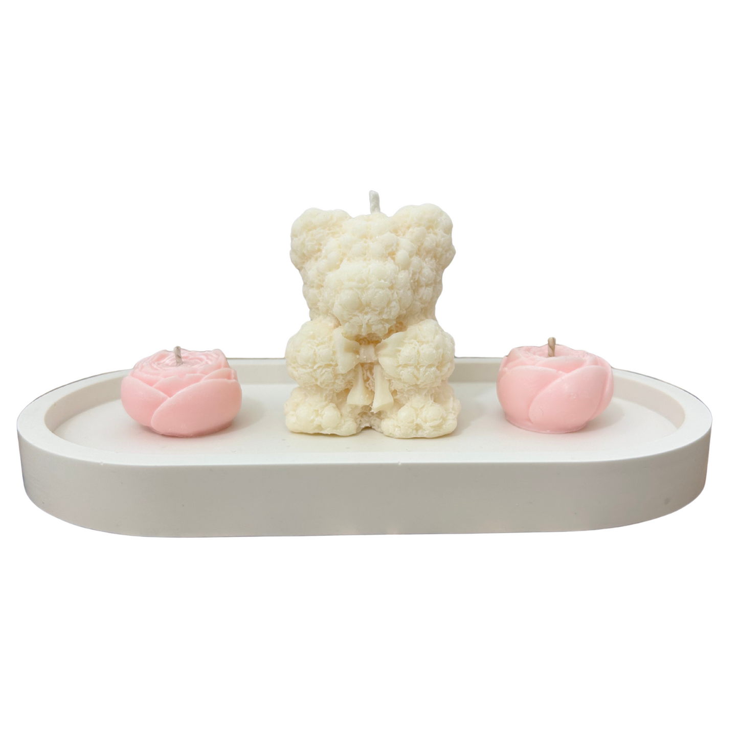 PREMIUM JESMONITE STONE RECTANGLE OVAL TRAY