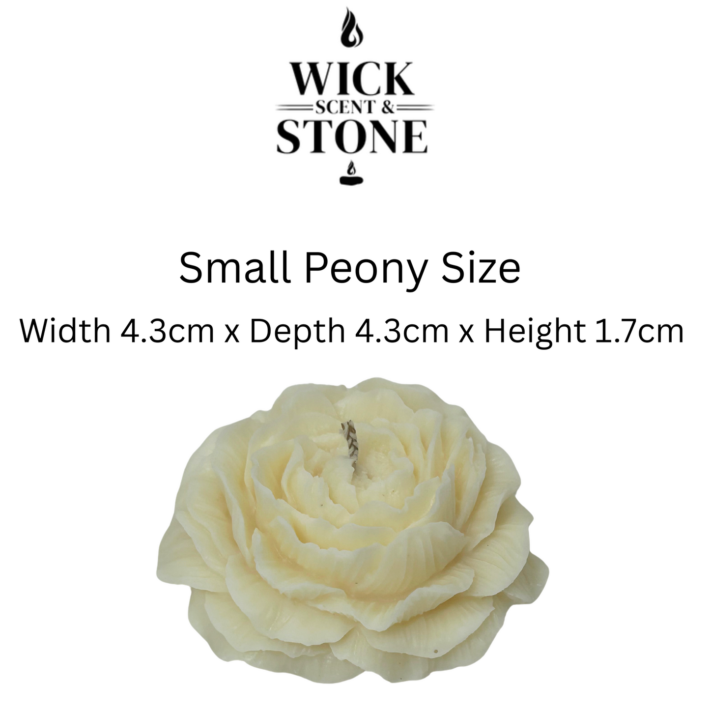 ECO-FRIENDLY PEONY SOY WAX PILLAR CANDLES