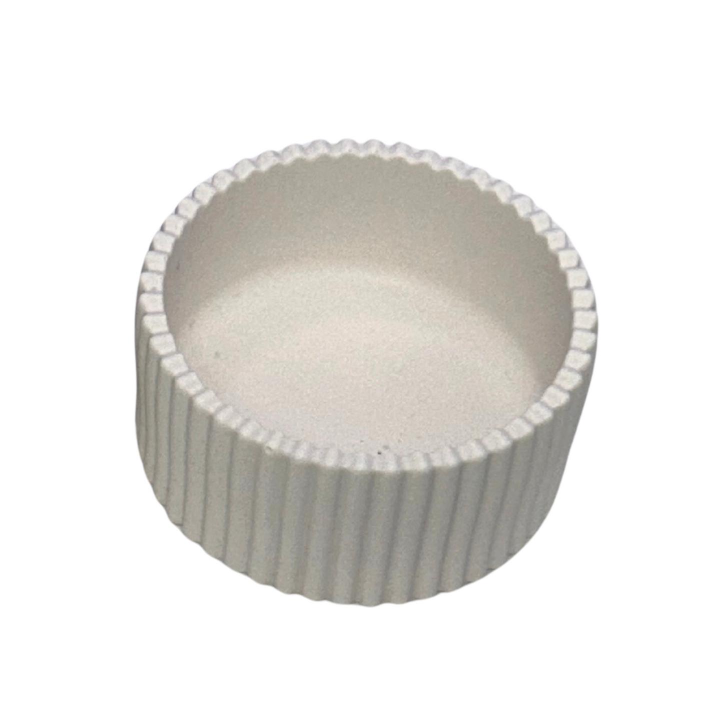 PREMIUM JESMONITE STONE RIBBED TRINKE JAR
